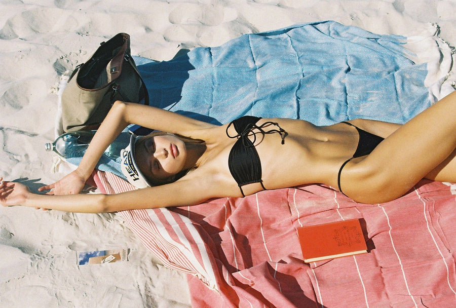 FARRAH top - jet black  -  SWIM TOPS  -  B Ā M B A S W I M