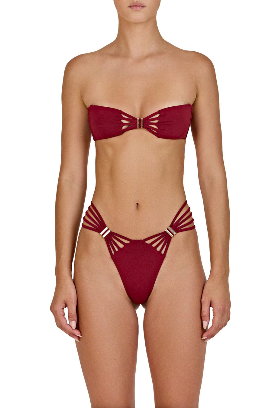 SIRENS bottoms - maroon  -  SWIM BOTTOMS  -  B Ā M B A S W I M