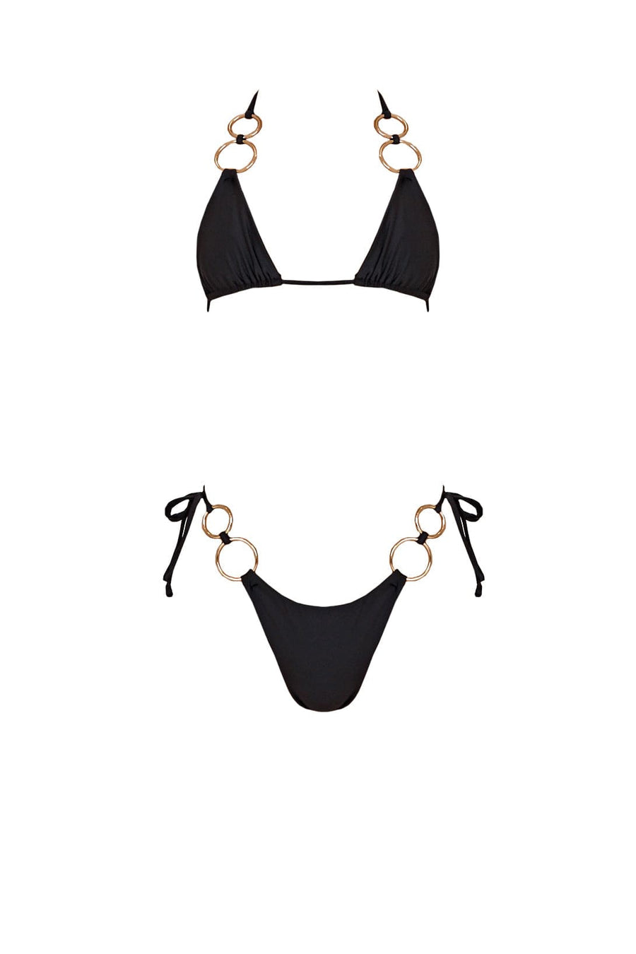 ELECTRA top- jet black  -  SWIM TOPS  -  B Ā M B A S W I M