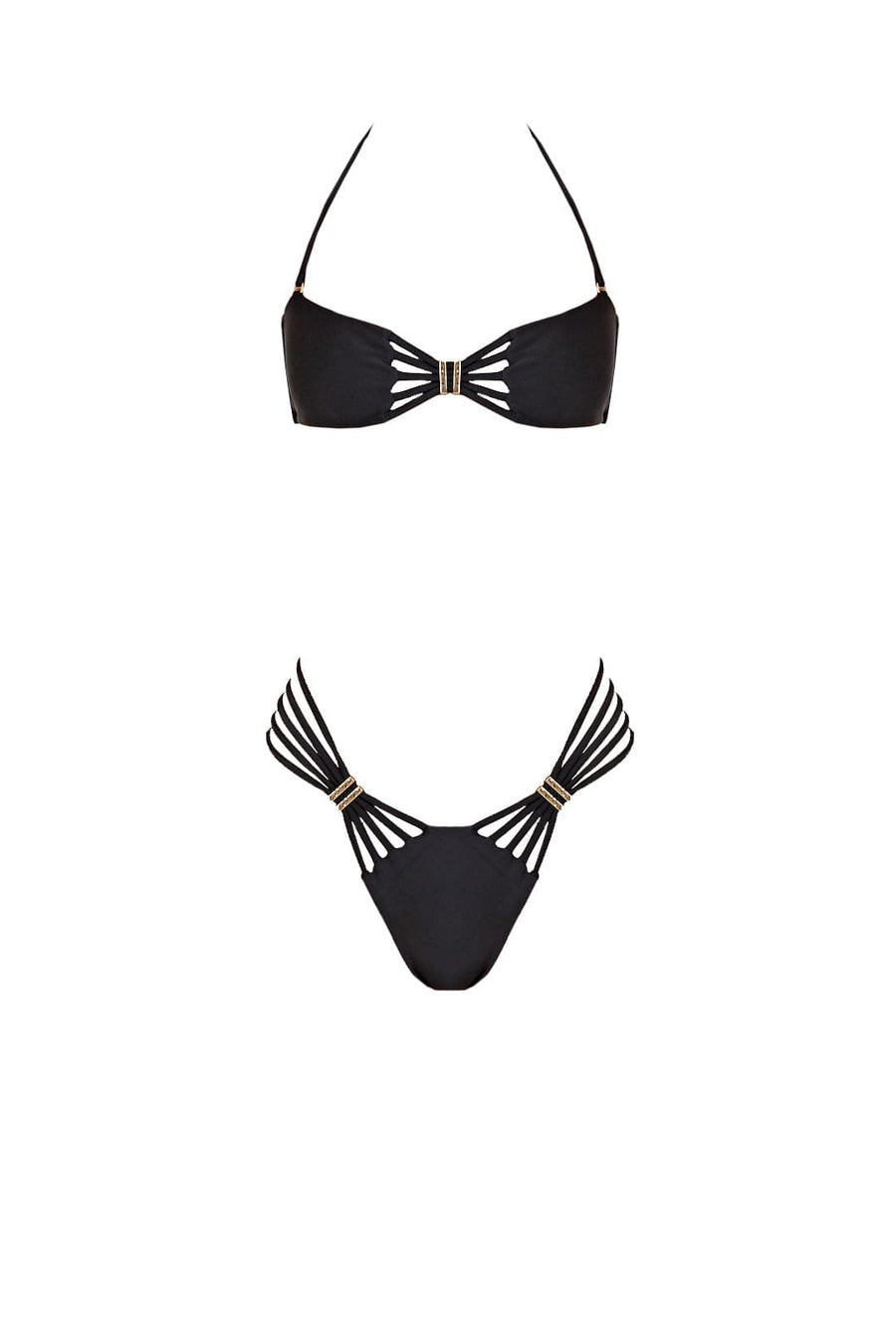 SIRENS bottoms - jet black  -  SWIM BOTTOMS  -  B Ā M B A S W I M
