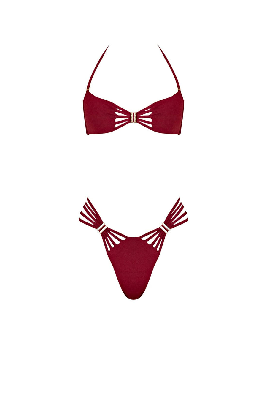 SIRENS top - maroon  -  SWIM TOPS  -  B Ā M B A S W I M