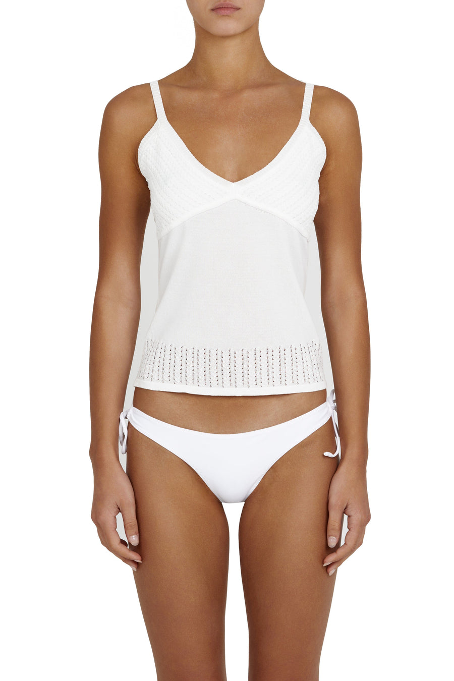 HAUTE top- white  -  CLOTHING  -  B Ā M B A S W I M