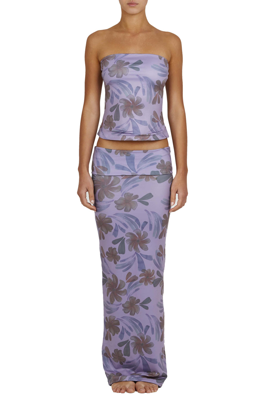 BASE tube top- monet  -  CLOTHING  -  B Ā M B A S W I M