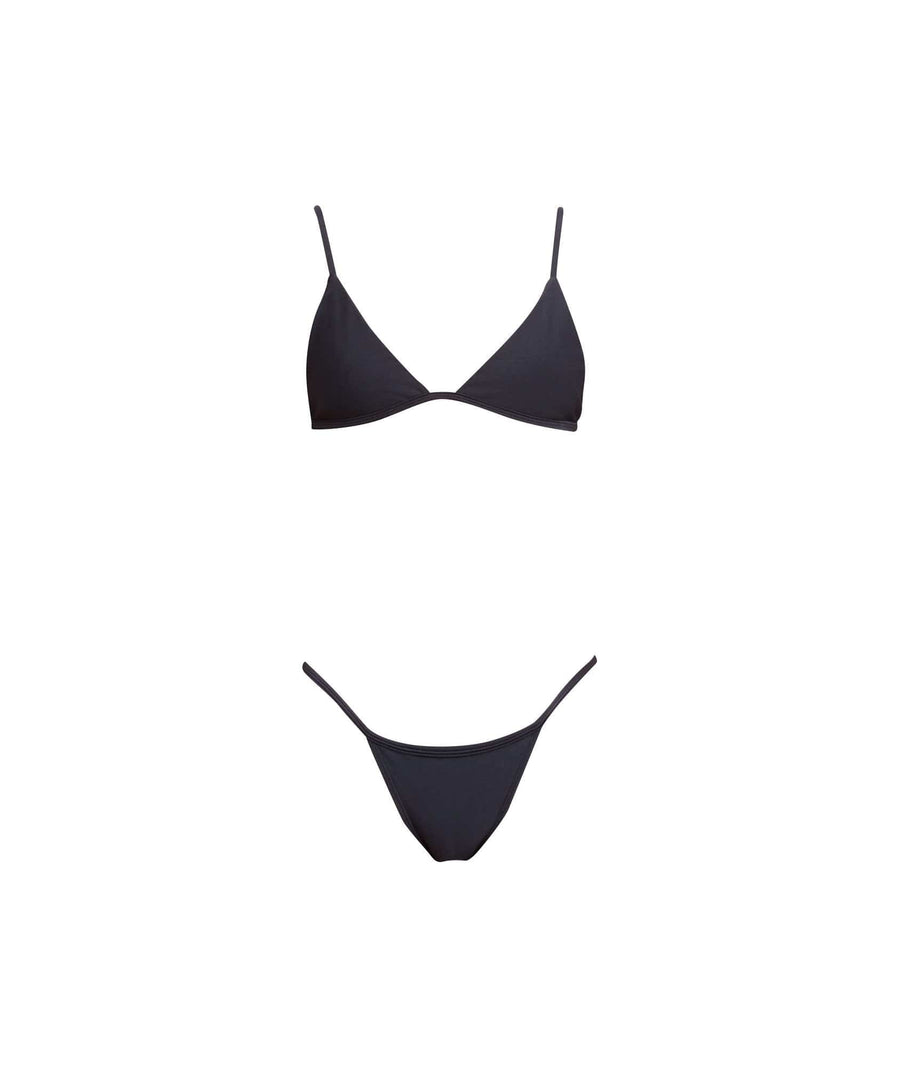 PRINCE top - jet black  -  SWIM TOPS  -  B Ā M B A S W I M