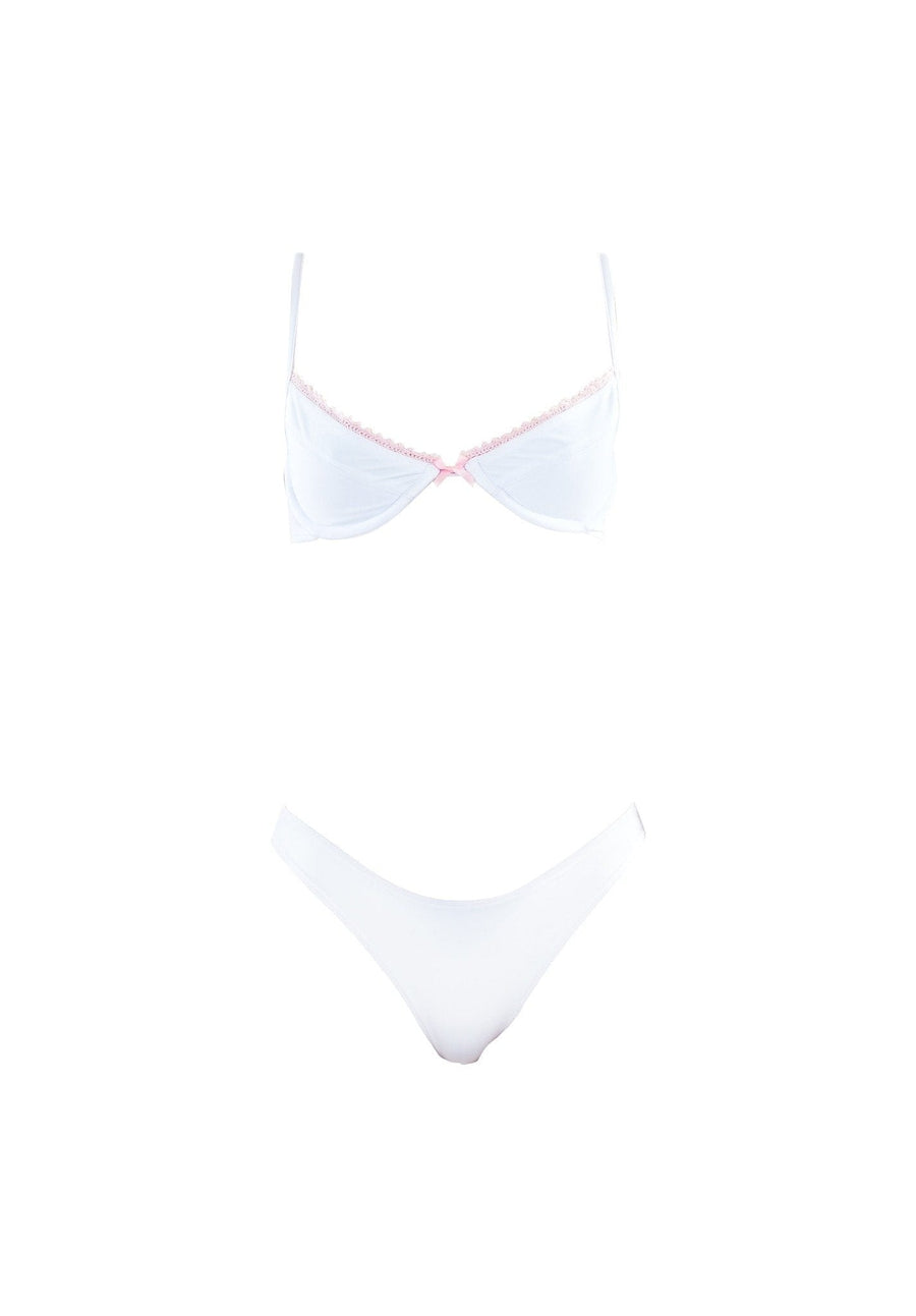 BELLA bra - pure white  -  SWIM TOPS  -  B Ā M B A S W I M
