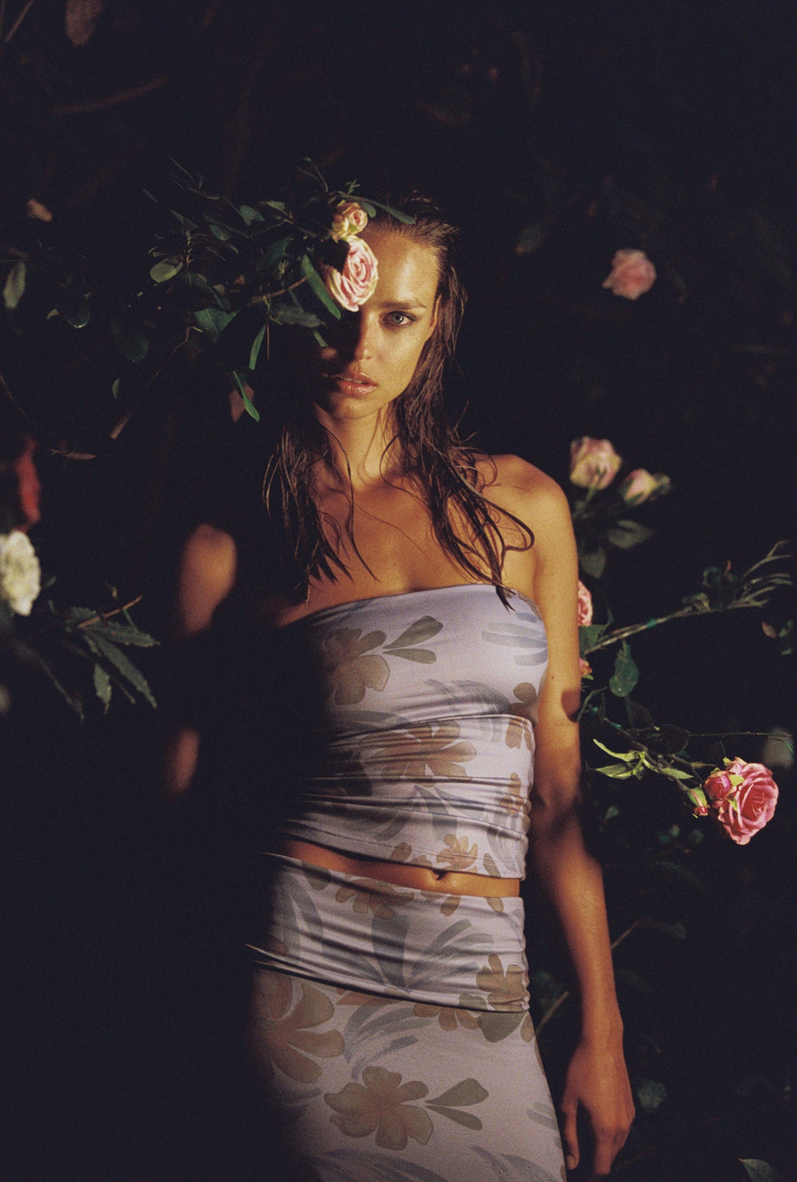 BASE tube top- monet  -  CLOTHING  -  B Ā M B A S W I M