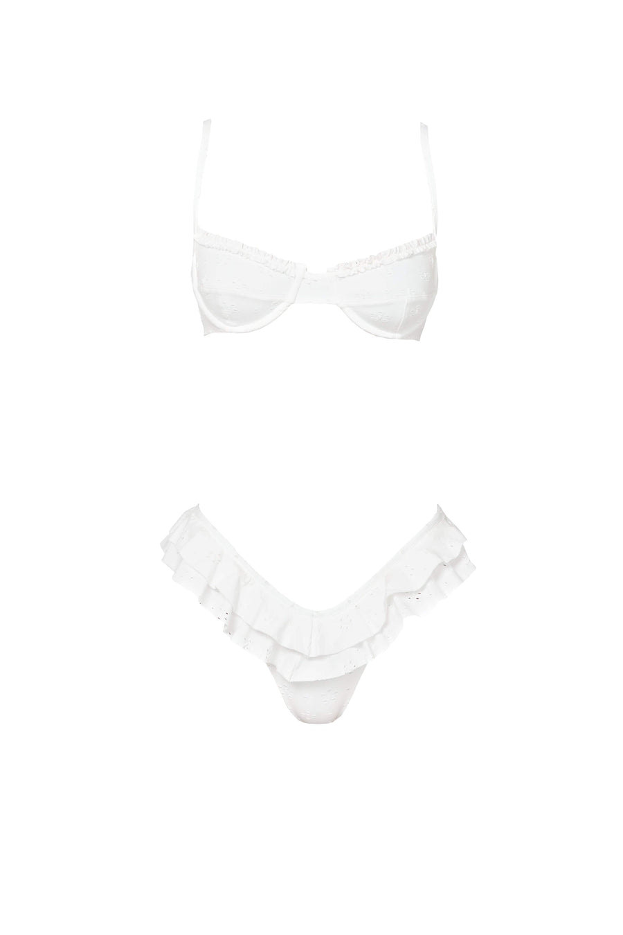 LOREN bra - pure white  -  SWIM TOPS  -  B Ā M B A S W I M