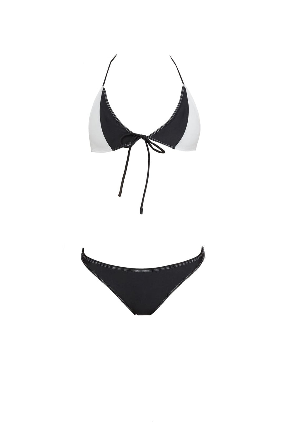 SALVADOR top - black/ white  -  SWIM TOPS  -  B Ā M B A S W I M