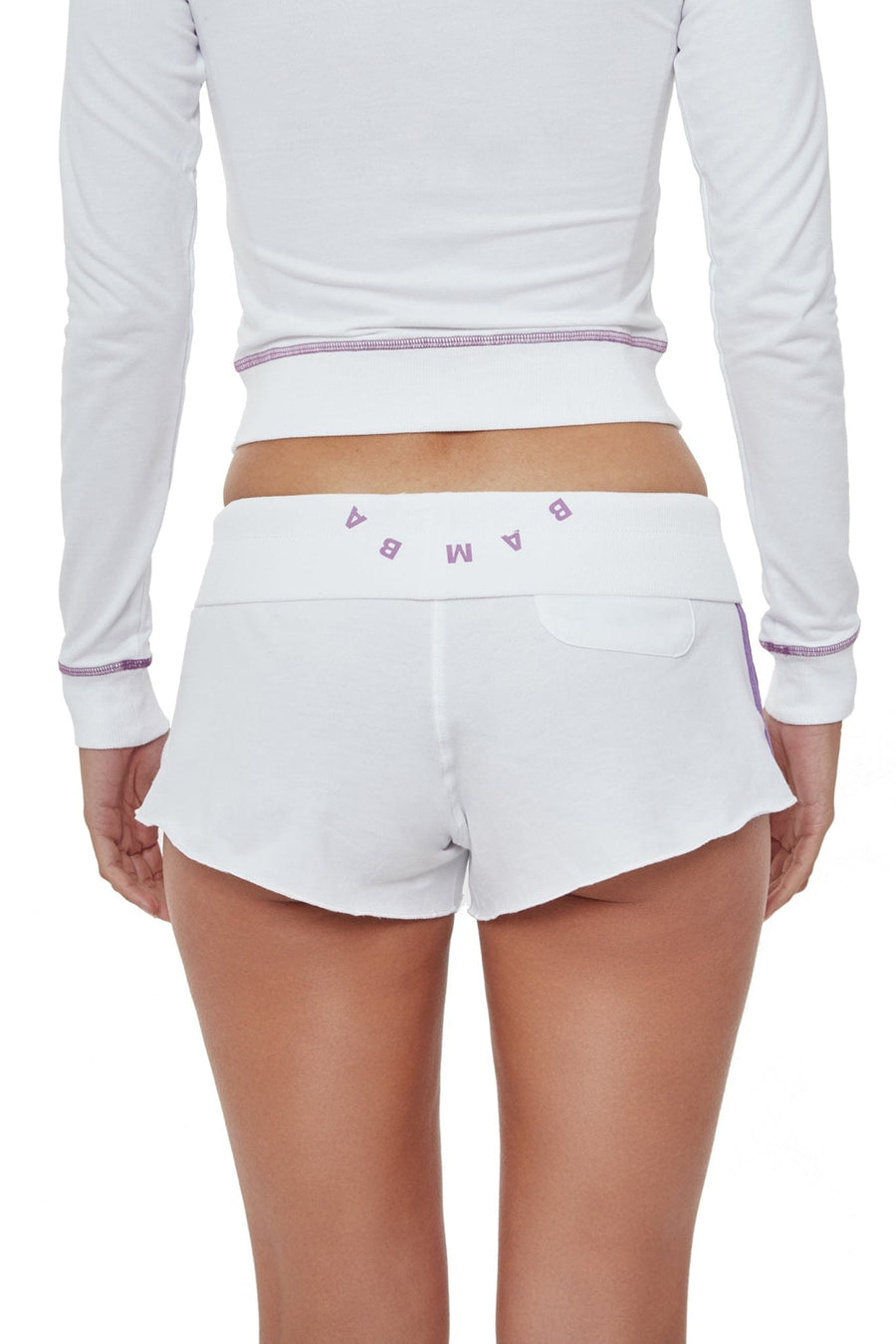 ESPRITE shorts- bianco/ violet  -  CLOTHING  -  B Ā M B A S W I M